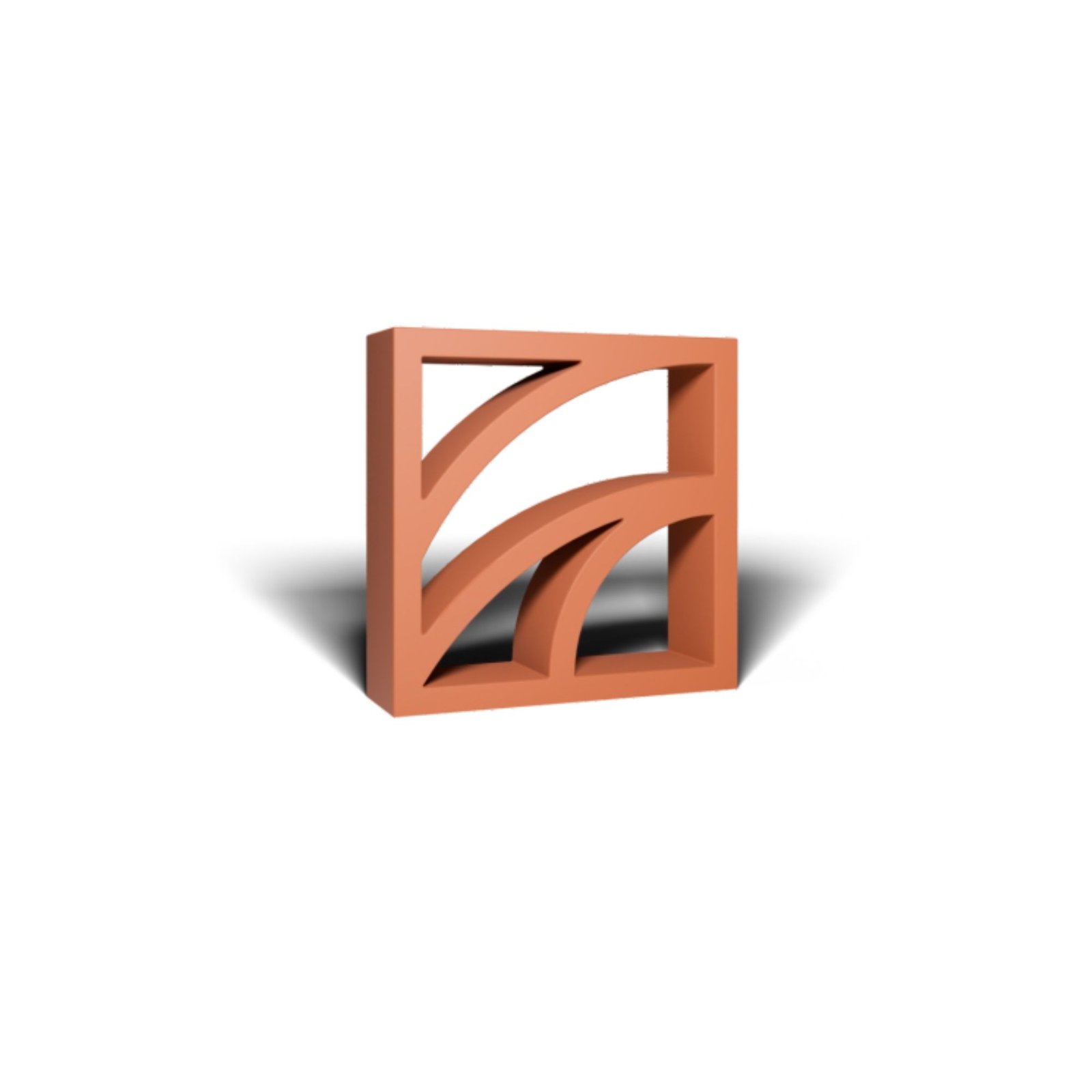Lotus terracotta jali / Lotus Breeze Block