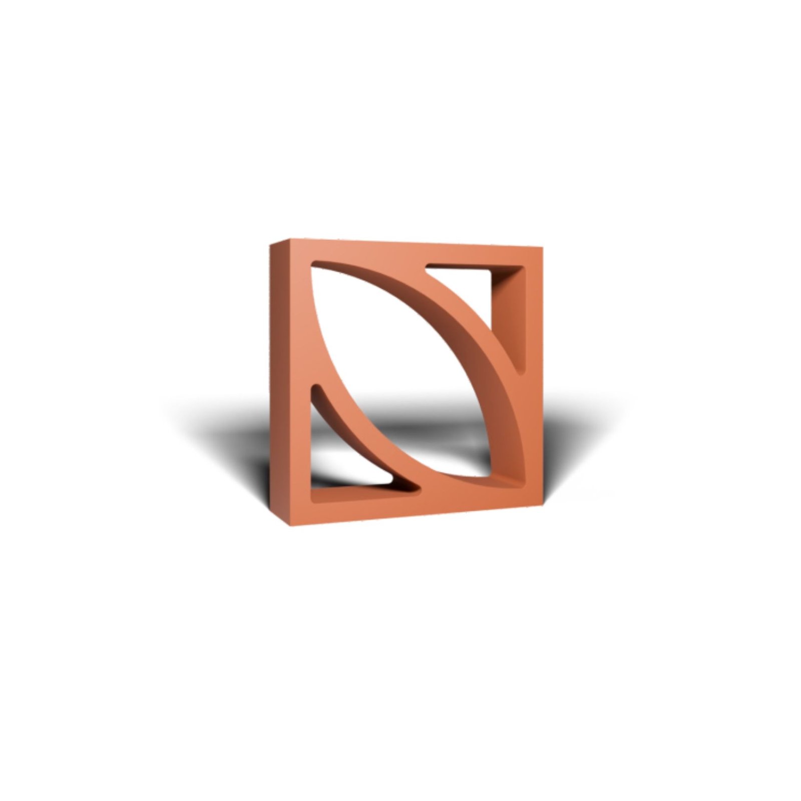 Quadra terracotta jali / Quadra Breeze Block